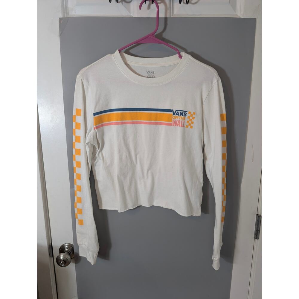Vans Checkered crop top Women Small White